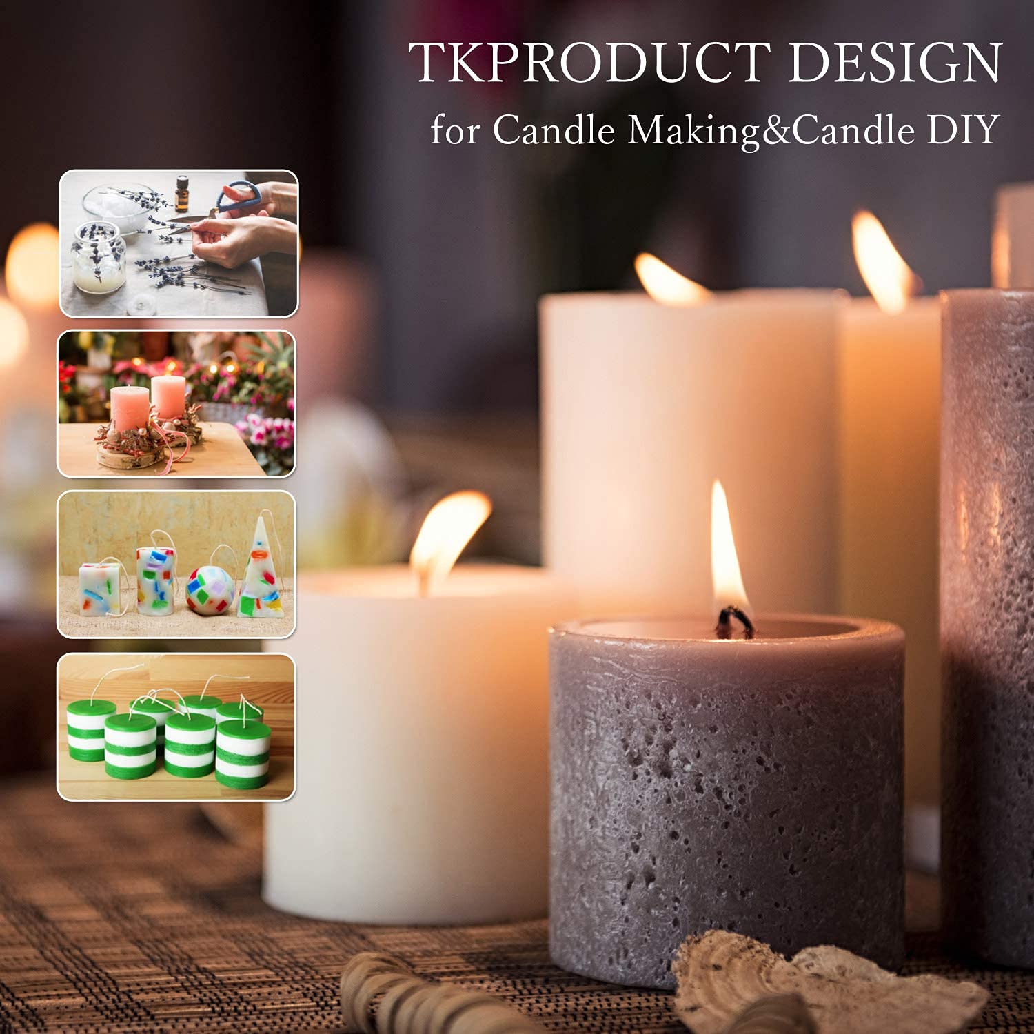 TKPRODUCT DESIGN] キャンドル芯 (ソイワックス 加工 / 天然大豆100